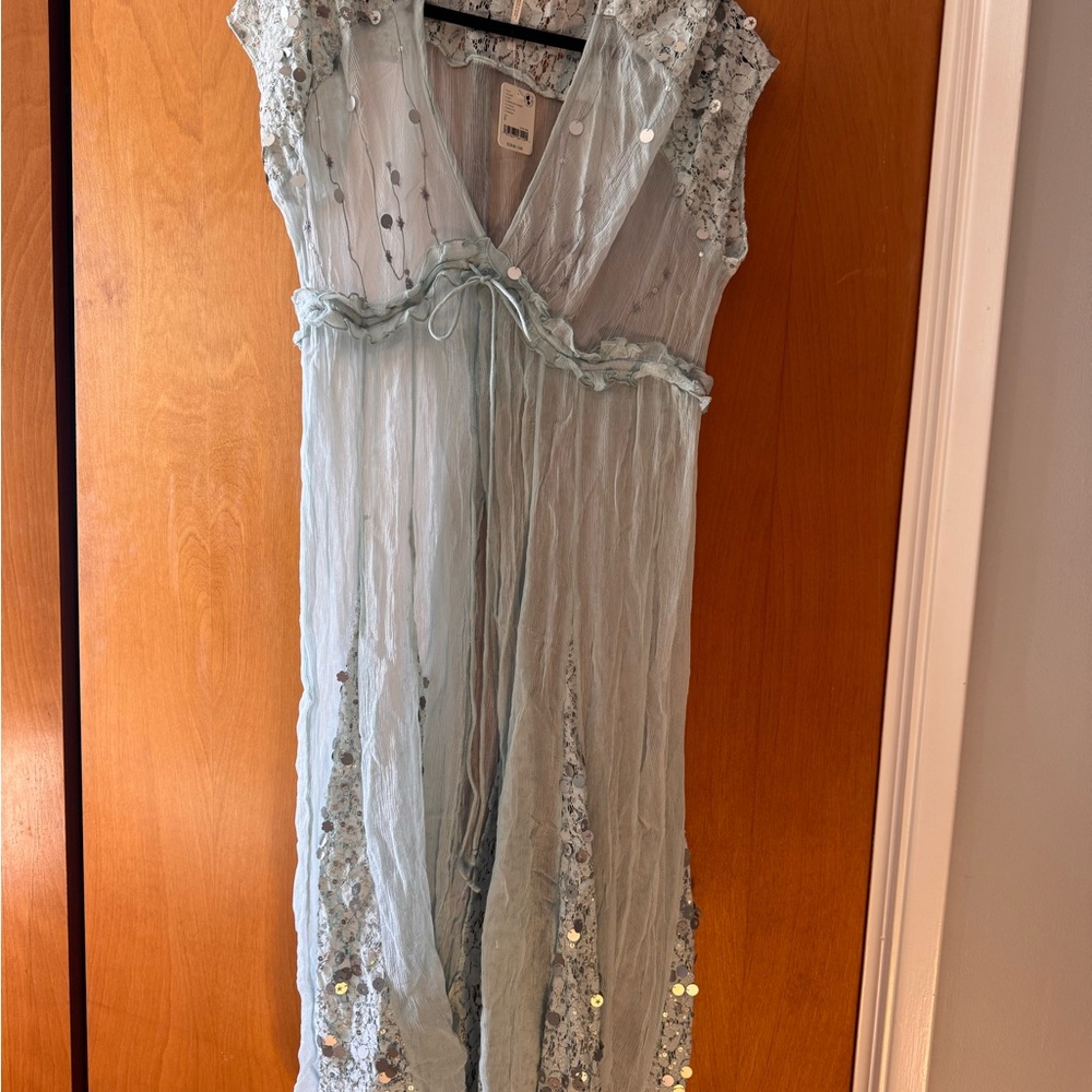 FREE PEOPLE Elegant Sheer Tunic/cover